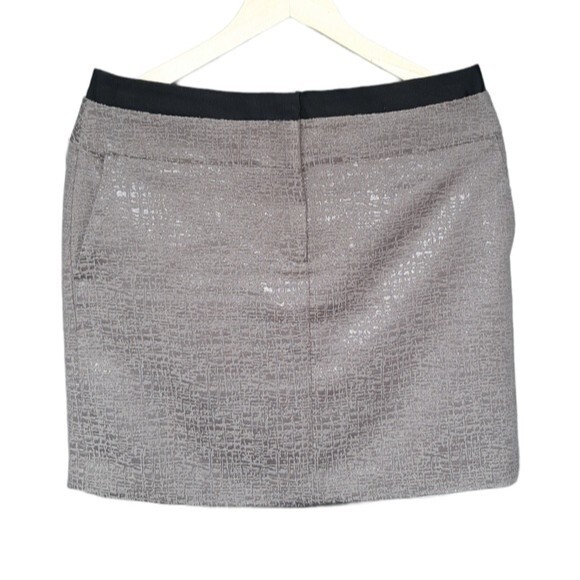 Ann Taylor Loft Brown Tones Skirt Front Zipper Size 8 - Picture 2 of 14